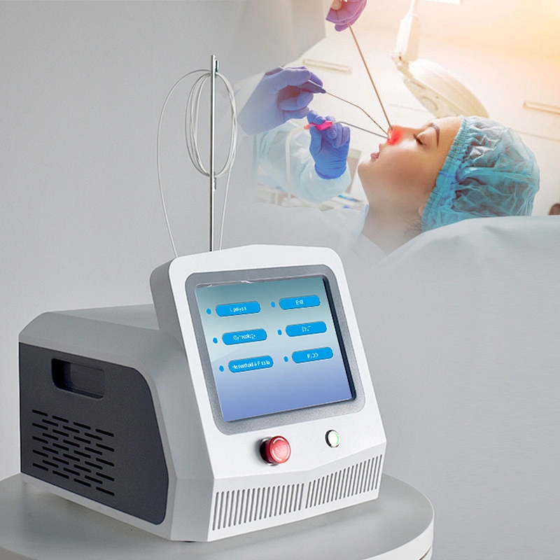 Tazlaser New Design Diode Laser 980nm+1470nm ENT Otolaryngology Surgical Treatment Equipment