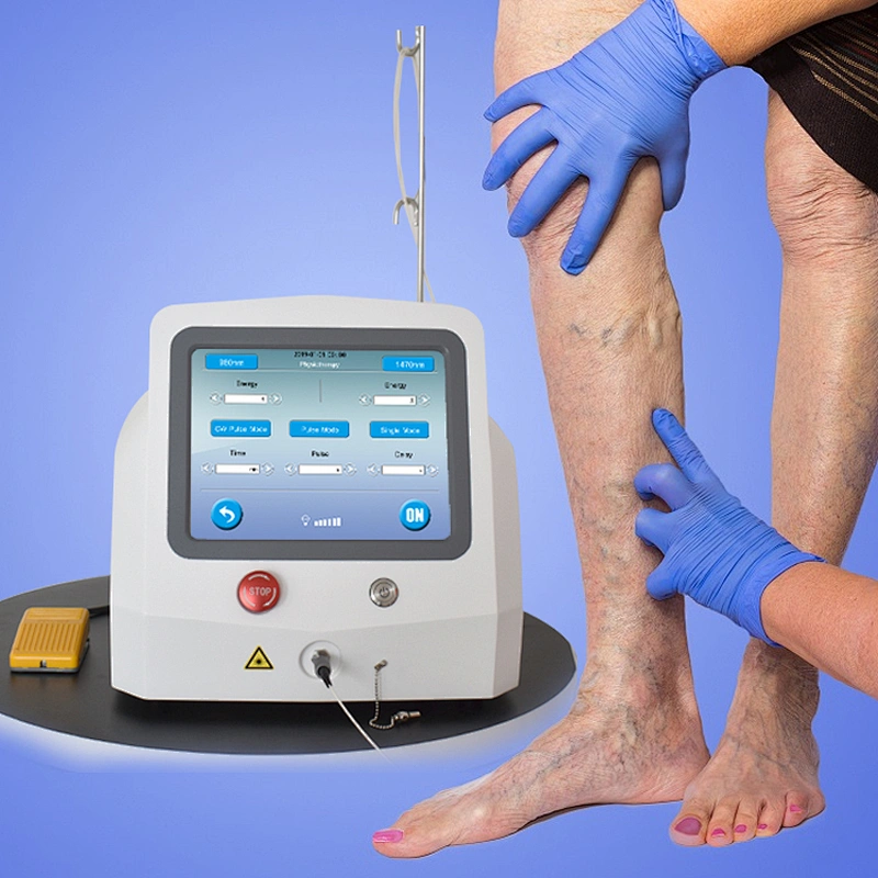 2024 Diode Laser 980 1470 nm 1940nm Laser EVLT Treatment Endovenous Vein Removal Machine