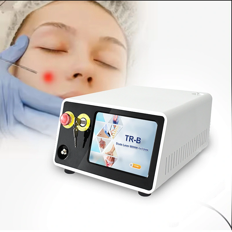 Laser Liposuction Machine 980nm 1470nm Fat Removal Lipomas  Laser Beauty Machine Face Lifting Liposuction Surgery Endolaser