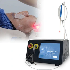 Diode Laser Surgery Liposuction Machine 1470nm 15W Power Skin Tightening Body Shaping Liposuction Removal Papada Laser Device