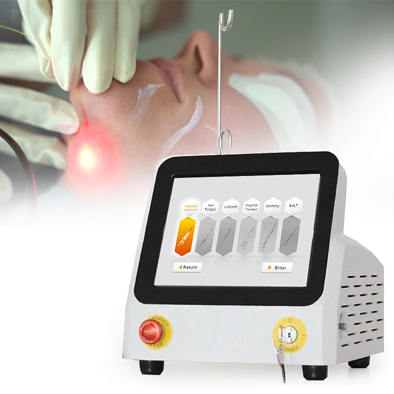 Medical Fiber Laser 980nm 60w Lipolysis Face Skin Lifting Fat Removal Plastic Laser Device