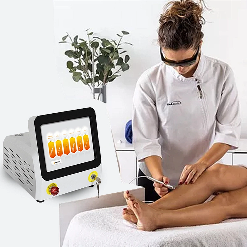 60W High Power Varicose Veins Treatment Machine Removal Legs Varicose Veins 980nm Fiber Diode Laser Medical Equipment