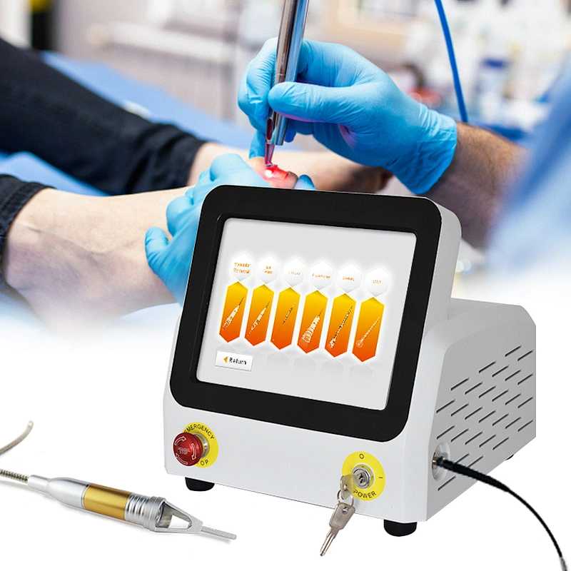 Medical Instrument  60W 980nm Diode Laser Fungal Nail Class IV Laser Podiatry   Nail Fungus Treatment Machine