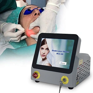 Portable High Power Diode Laser 980nm1470nm 30W Liposuction Diode Laser Endolaser Facial Lifting and Remove Papada Machine