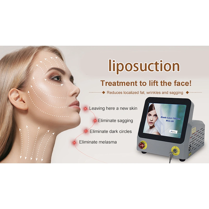 980nm Laser 30w Lipolysis  Skintightening Facelift Machine
