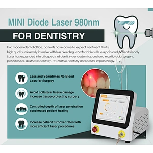 Triangel Laseev Three Wavelength Dental Diode Laser for Soft Tissue Surgery Oral Treatment Teeth Whitening