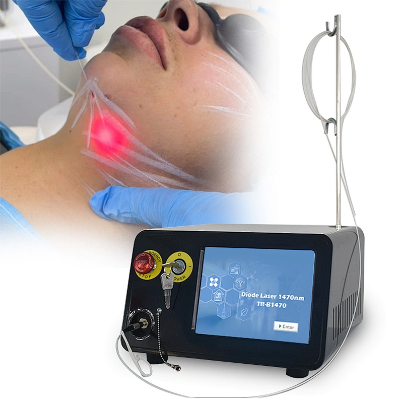 Vaser Liposuction Equipment Diode Laser 1470nm 15W Skin Tightening/Body Shaping Slimming Liposuction Laser Machine