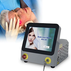 Portable High Power Diode Laser 980nm1470nm 30W Liposuction Diode Laser Endolaser Facial Lifting and Remove Papada Machine