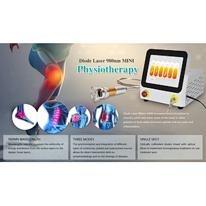 Triangel  Class IV Diode Laser with Four Wavelength 810nm 980nm 1064nm 650nm for Physiotherapy