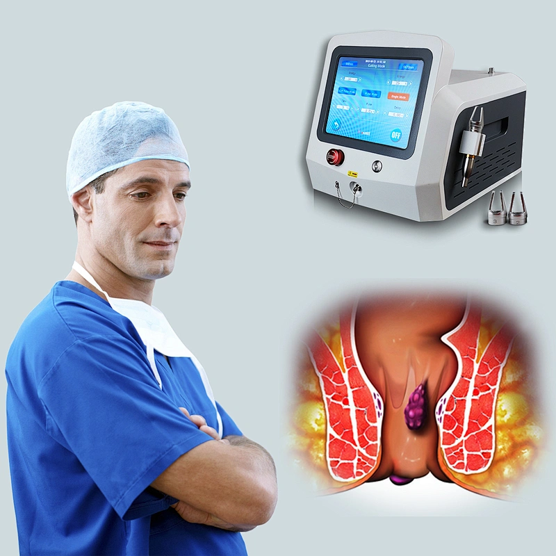 2025 Hot Sale 980nm1470nm Diode Laser Proctology Hemorrhoids Anal Fistula Fissure Sinus Pilonidalis Treatment Device