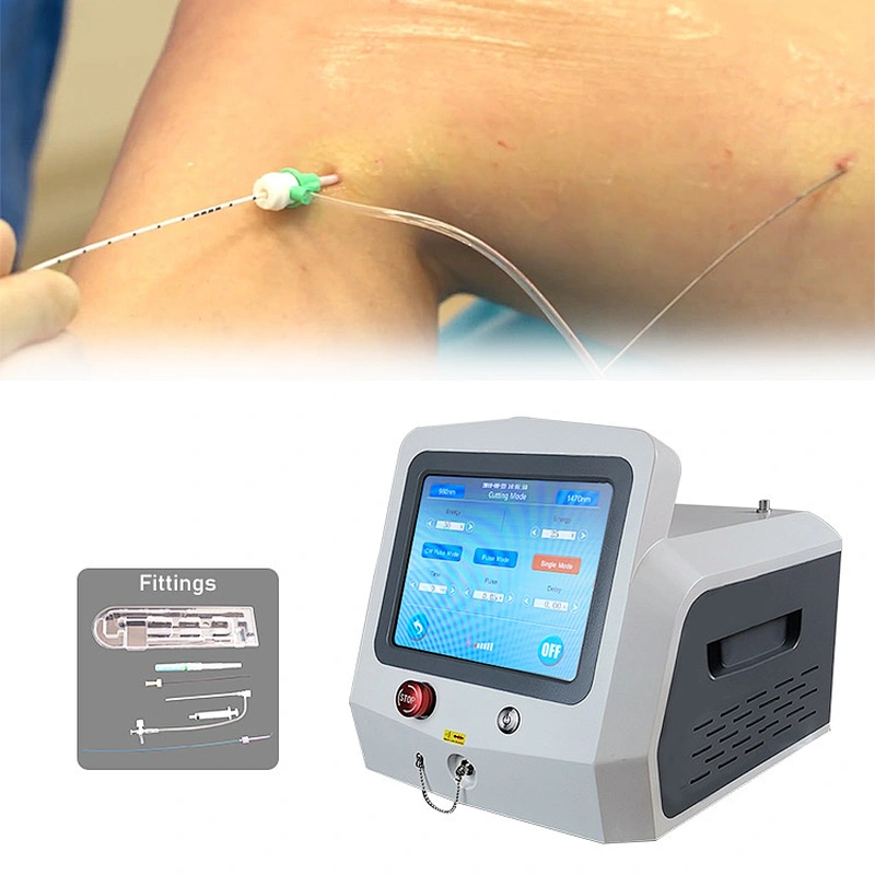 Triangel Laseev Portable EVLT Machine for Sale Diode Laser 980nm+1470nm Support Customization Varicose Veins Removal