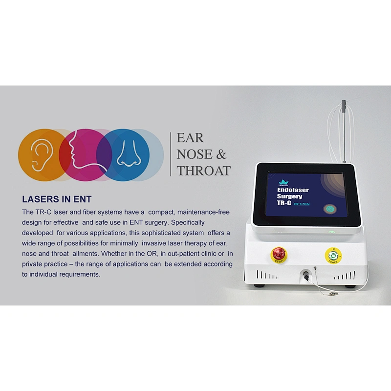 980nm Newest Selling Machine Ear Nose Throat Surgical Diode Laser Machine 1470nm