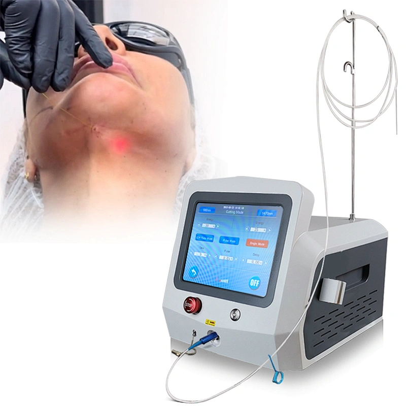 Optic Fiber 980nm1470nm Lipolysis Vaser Liposuction Body Shaping Slimming Equipment Diode Laser Skin Tightening Machine