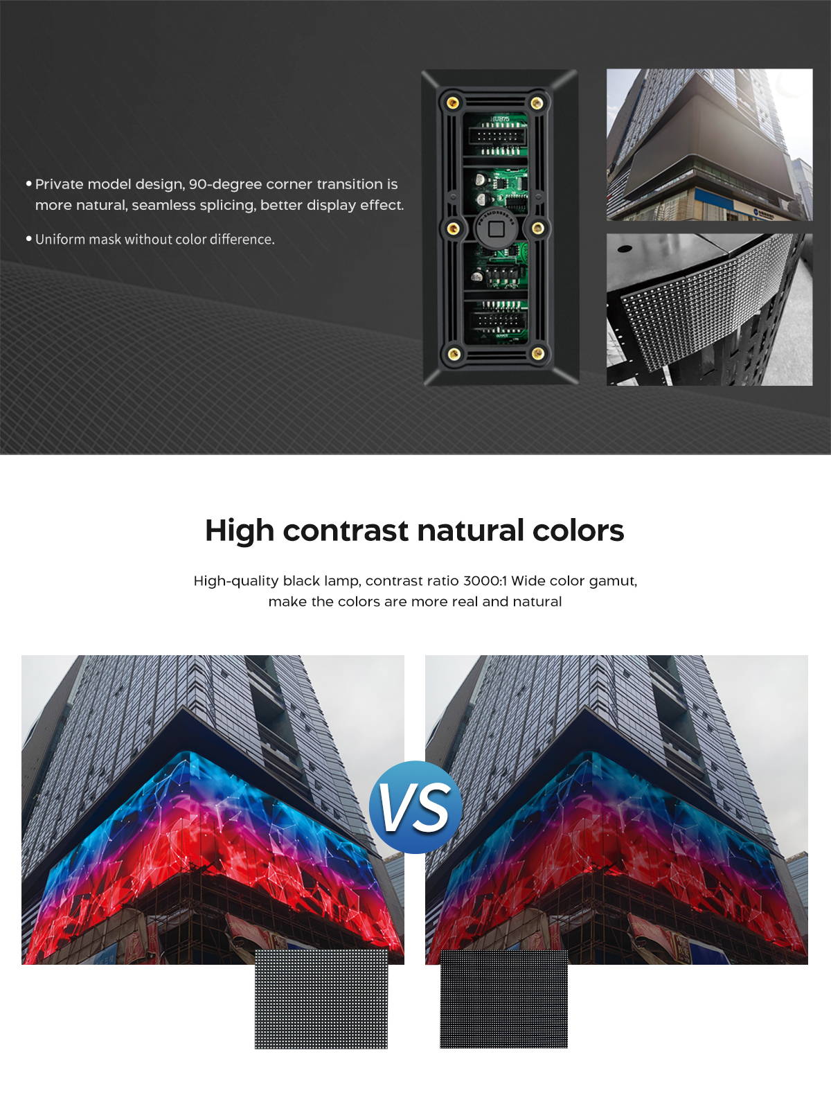 3D LED video walls