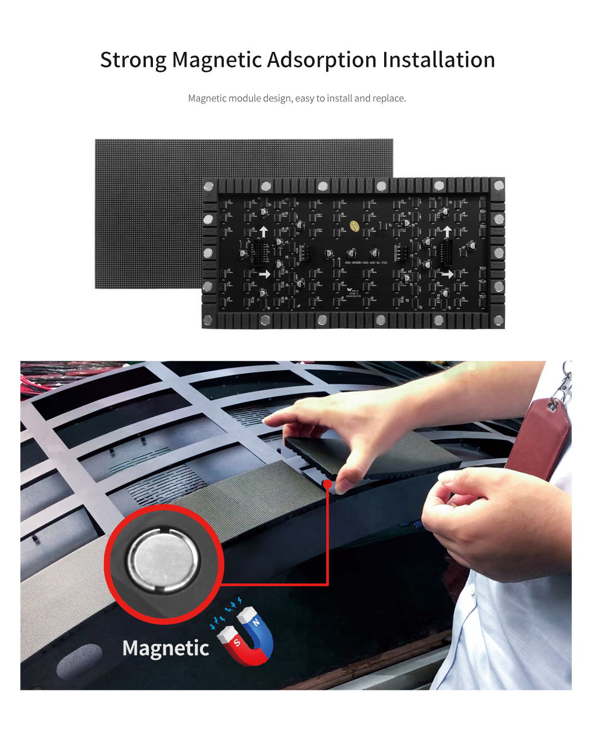 High performance flexible LED video panels