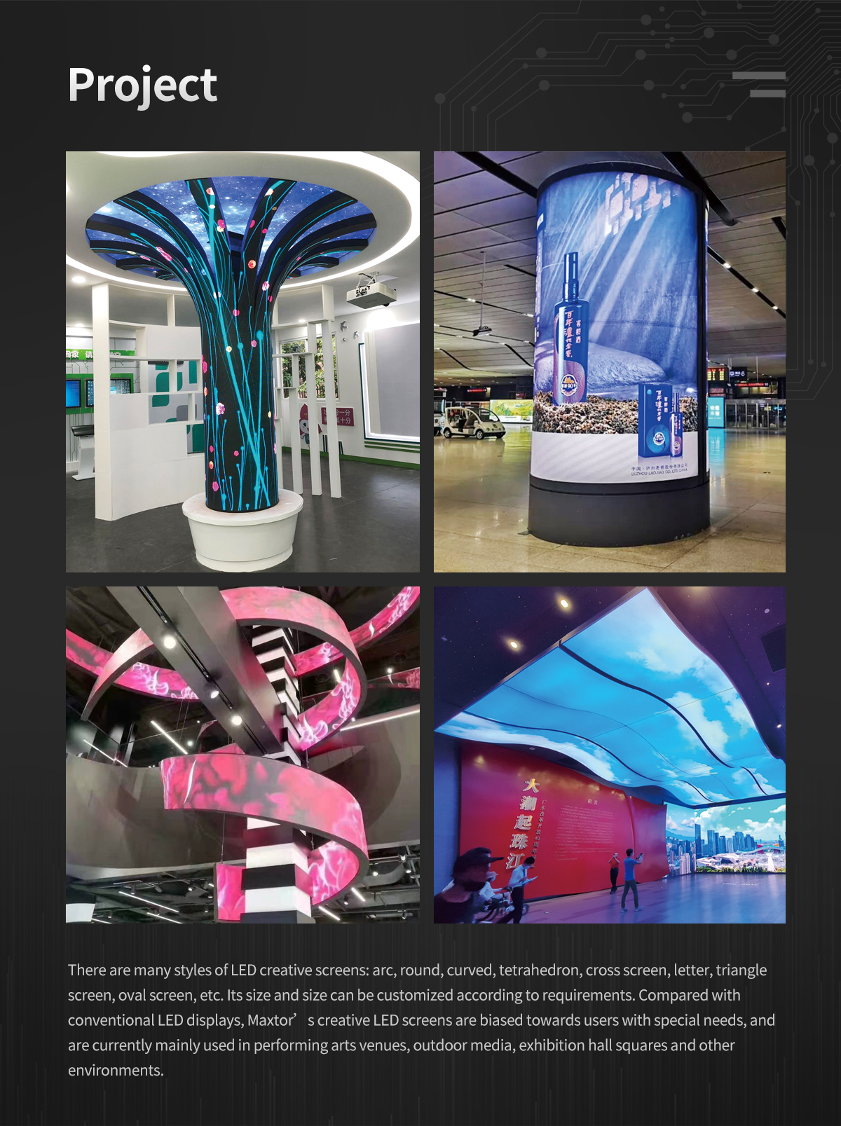 Full color flexible LED video panels