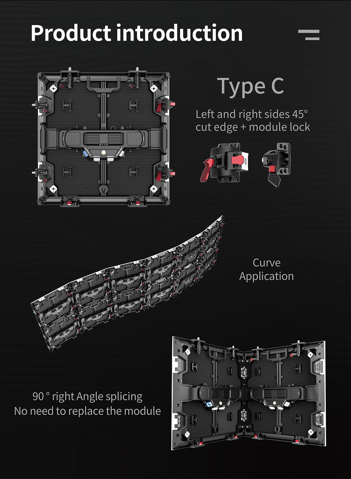 indoor P3.4 LED cabinet