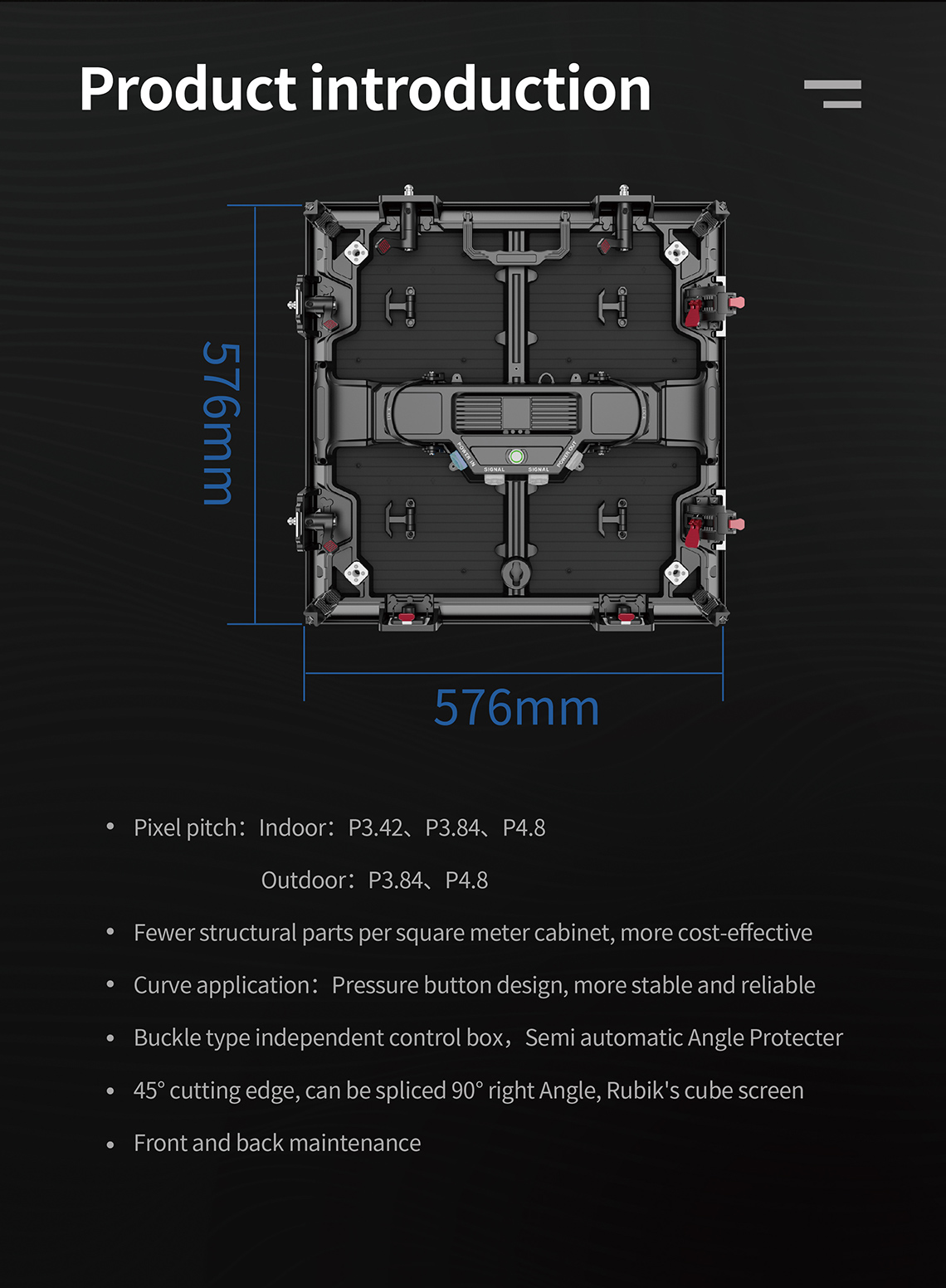 outdoor P3.84 LED cabinet