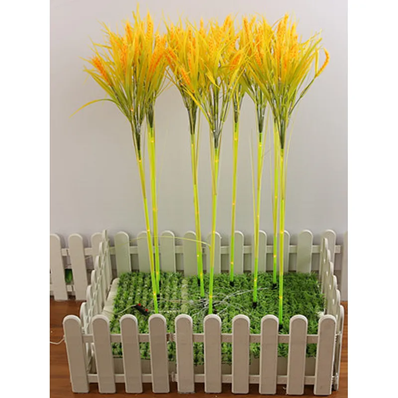 outdoor waterproof luminous colorful   Simulation Flower Courtyard Decoration Park Landscape Led Various colors wheat Light