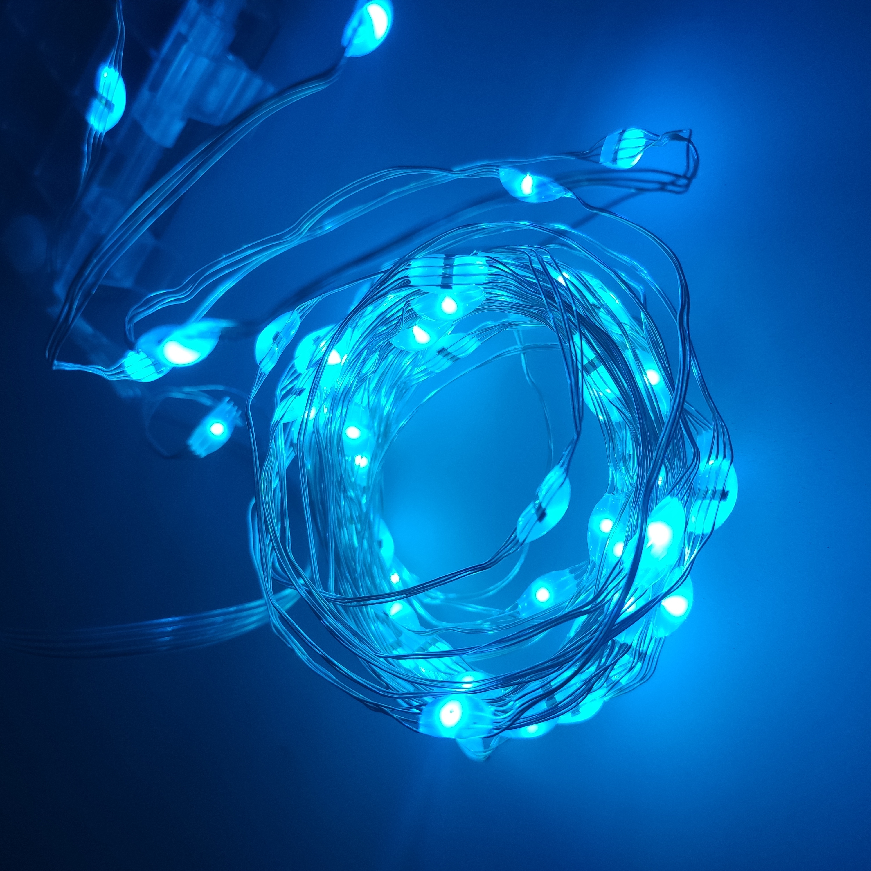 10m 100LED Copper Wire String Lights for Christmas Wedding Party Powered By 3 AA Battery