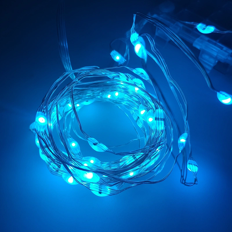 10m 100LED Copper Wire String Lights for Christmas Wedding Party Powered By 3 AA Battery