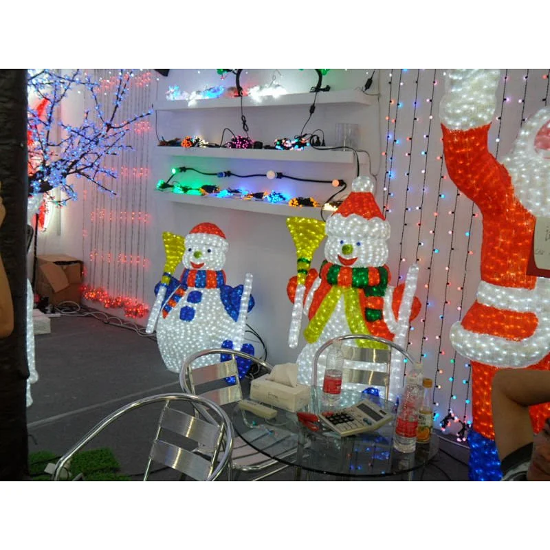 Outdoor 3D Christmas Decorations Santa LED Sculpture   Motif Light