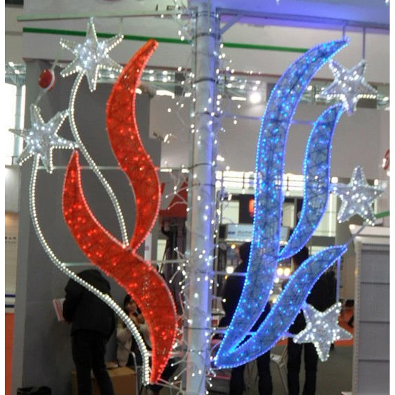 2021 New best-selling outdoor waterproof landscape universal decorative durable customizable   led street  pole motif light