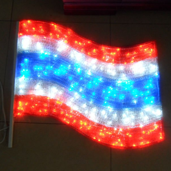 3D The national flag festival Christmas decorations ornament scurpture Christmas  bell eposy  LED motif light