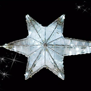Color star pattern factory selling wholesale flicker Christmas tree decorations  pentagram pattern led motif  lights