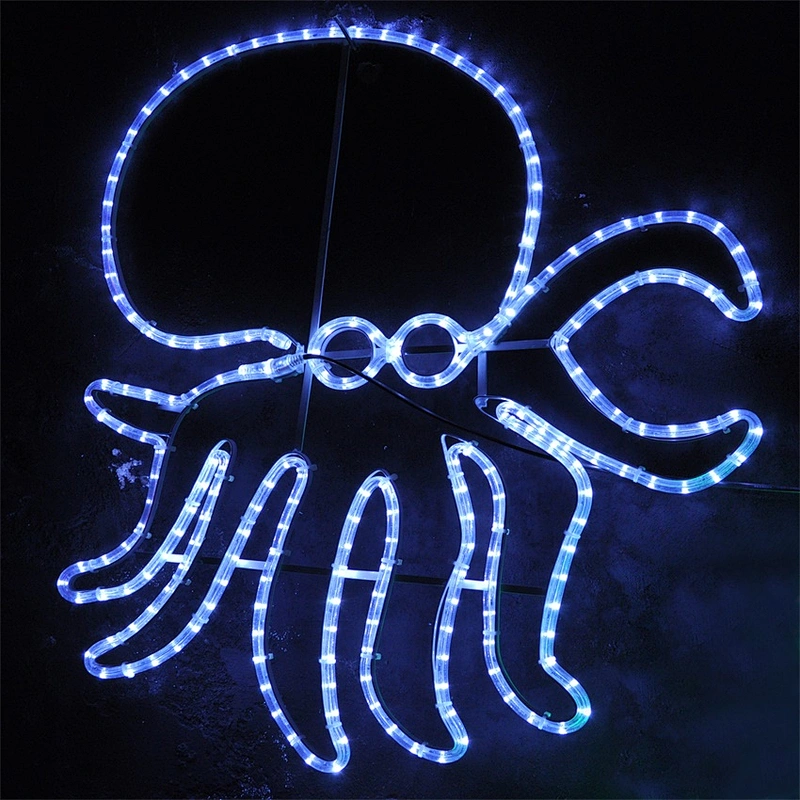 warm white 2D shell motif light waterproof decoration light