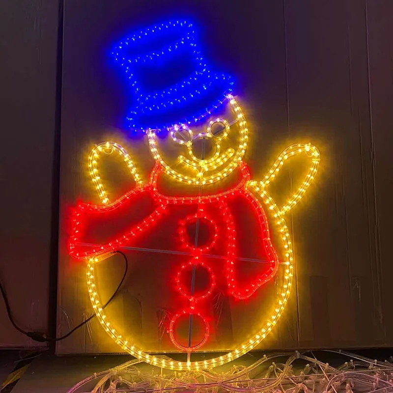 LED Santa Claus Christmas Decoration 2D Motif Light
