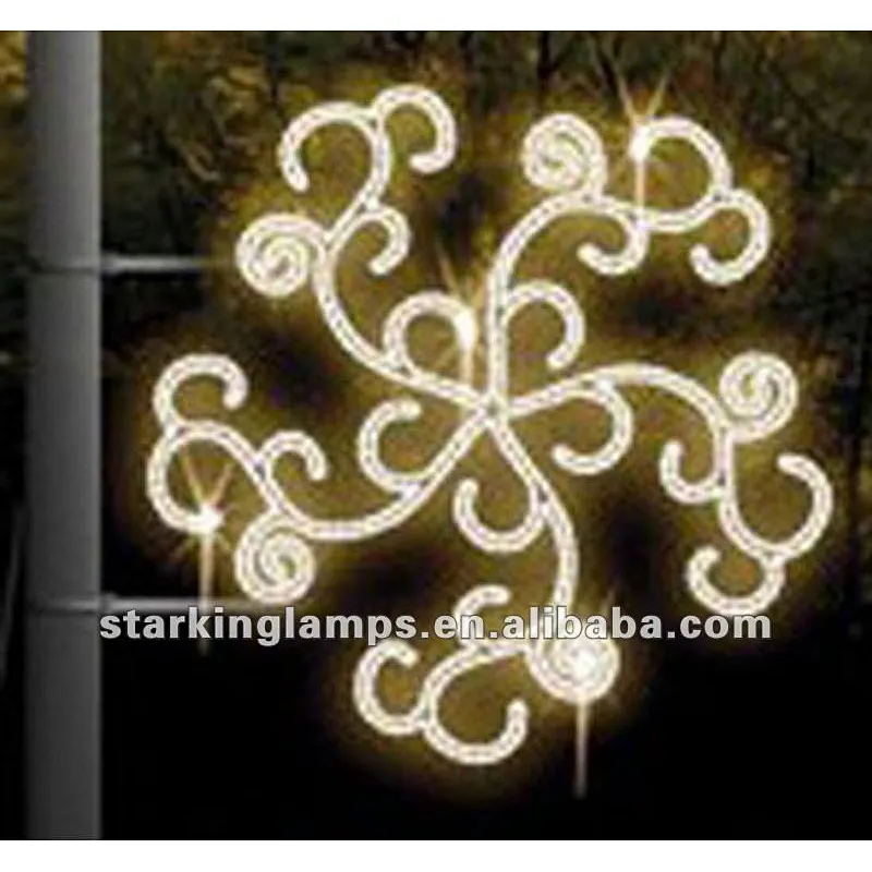 2021 New best-selling outdoor waterproof landscape universal decorative durable customizable   led street  pole motif light