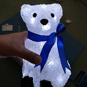 Hot sale Acrylic Motif Light Polar Bear Christmas Lighting