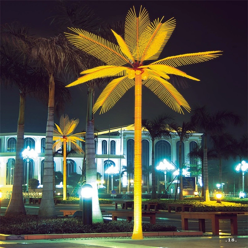 Outdoor Christmas Lighting LED Artificial Coconut Palm Tree