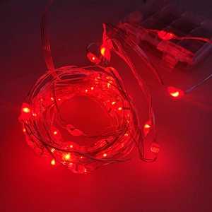 RGB Waterproof outdoor copper wire led lamp string light battery powered christmas fairy string lights