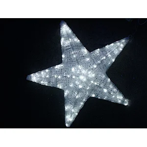 LED Christmas color pentagram   Epoxy model outdoor holiday theme lights, used for street decoration Christmas