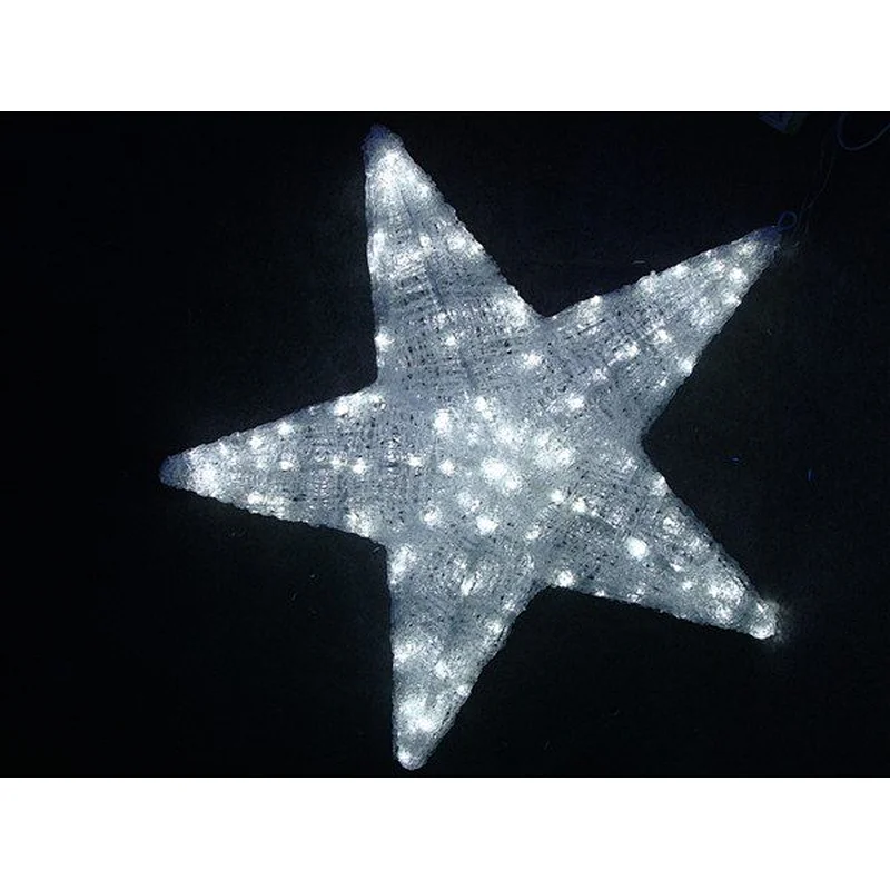 LED Christmas color pentagram   Epoxy model outdoor holiday theme lights, used for street decoration Christmas