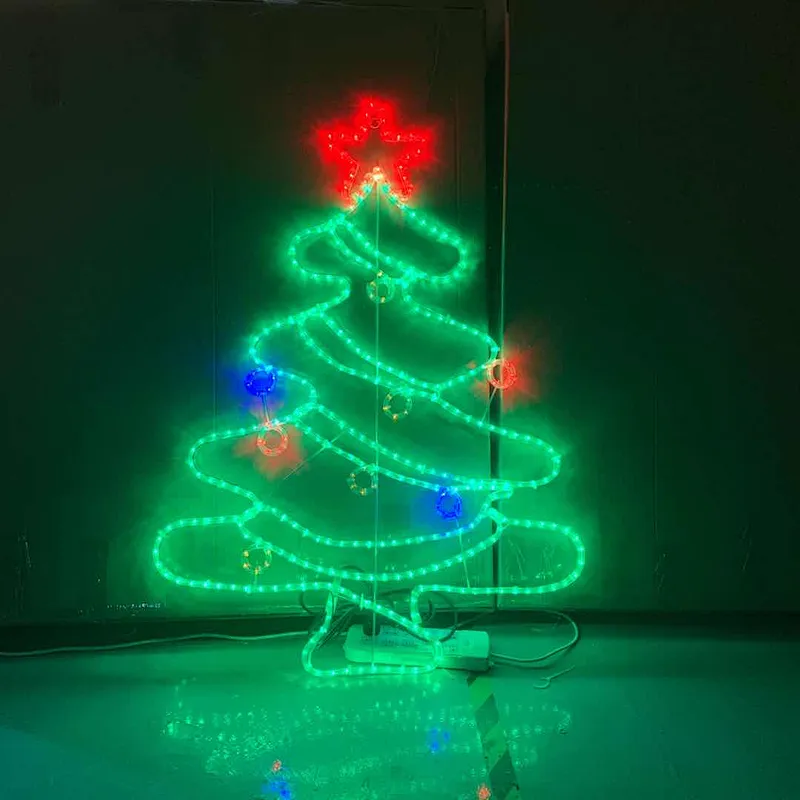 LED Santa Claus Christmas Decoration 2D Motif Light