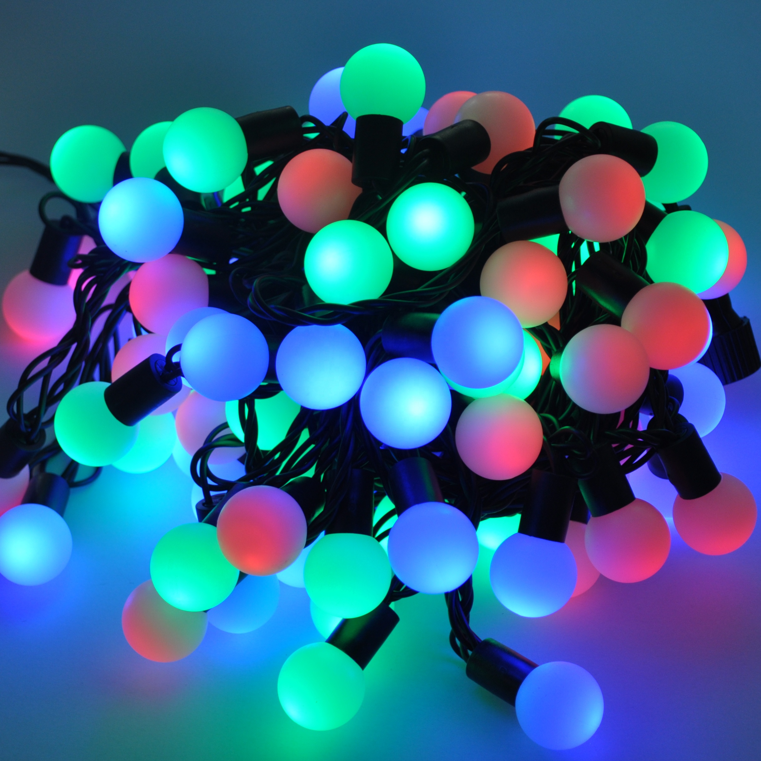 LED RGB ball string light 10m 100led extendable waterproof holiday light for decoration garden party project decoration