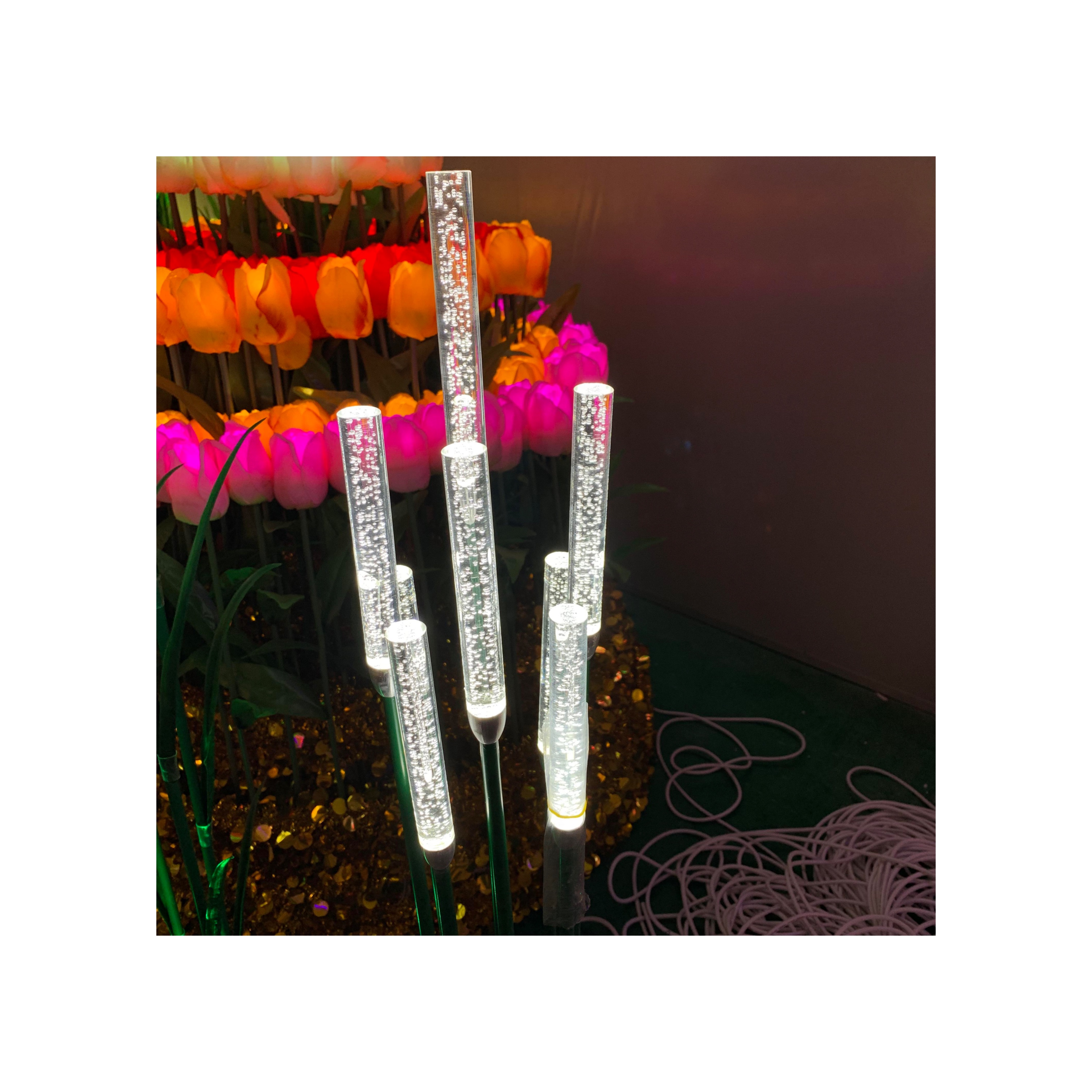 StarKing white Acrylic Rods led garden light theme park outdoor decoration light