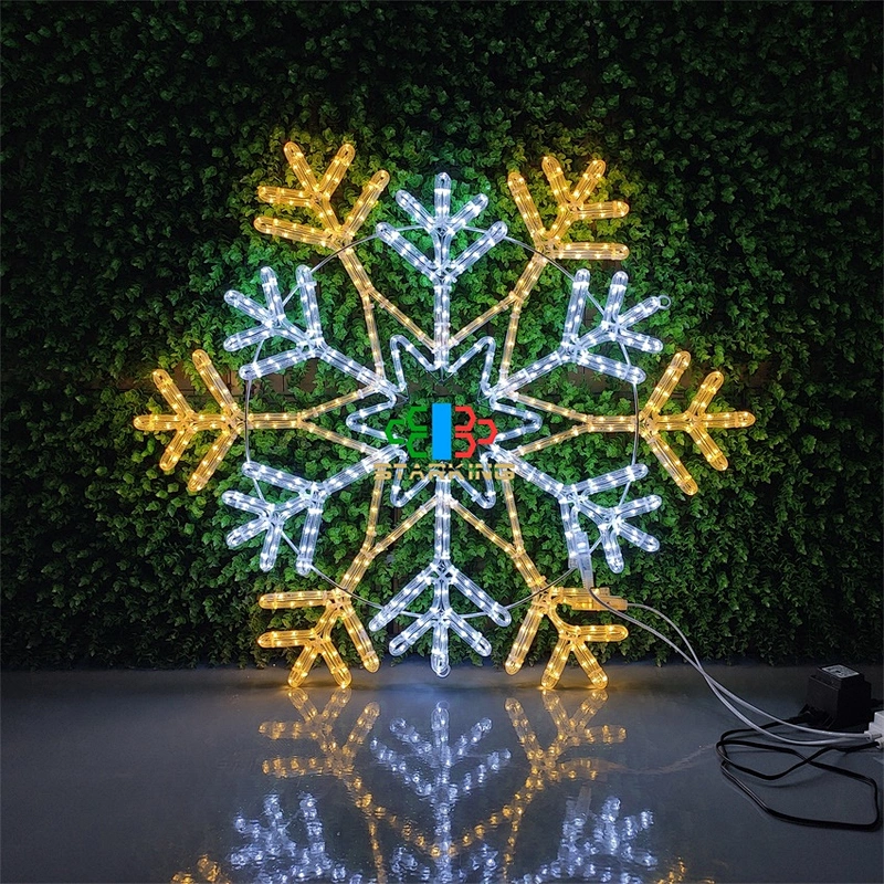 90cm snowflakes motif light orange flexible rope motif light  Christmas Halloveen festival decoration light