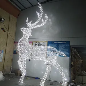 3d LED Christmas Reindeer Outdoor waterproof luminescence  String Deer Lights Motif Light