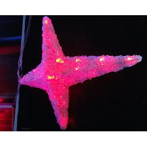 LED Christmas color pentagram   Epoxy model outdoor holiday theme lights, used for street decoration Christmas