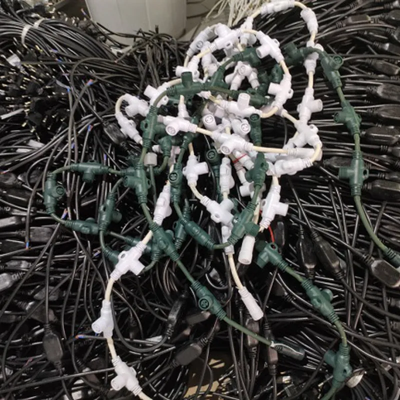 Plugs of various specifications  the white black wire   Manufacturer wholesale   Light fittings   accessories