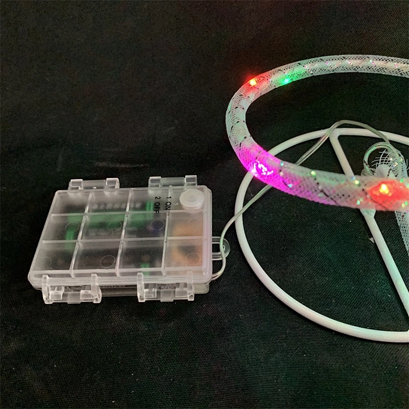 Low voltage copper wire string light material  3AA battery 3D motif light