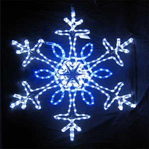 Christmas snowflake Rope Led Holiday Decoration motif light