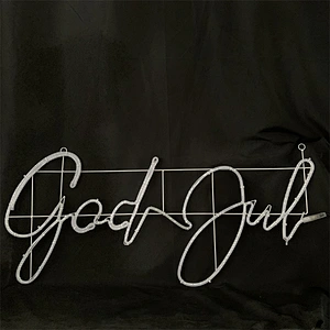2D led neon motif light GOD JUL letter motif merry christmas motif light
