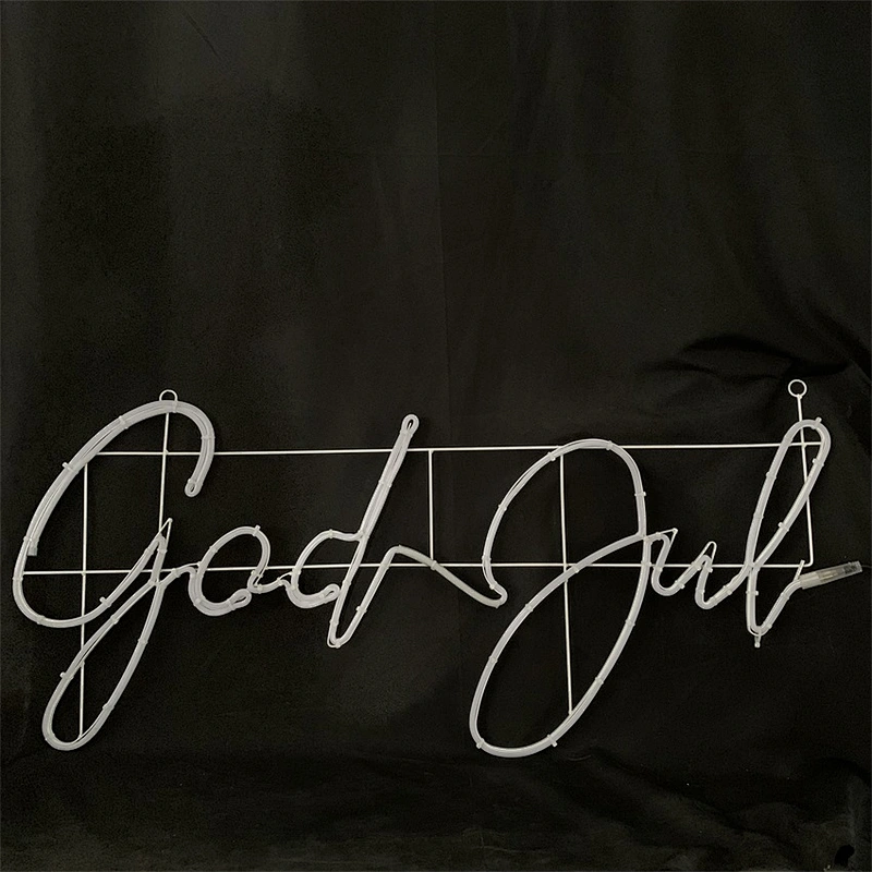 2D led neon motif light GOD JUL letter motif merry christmas motif light