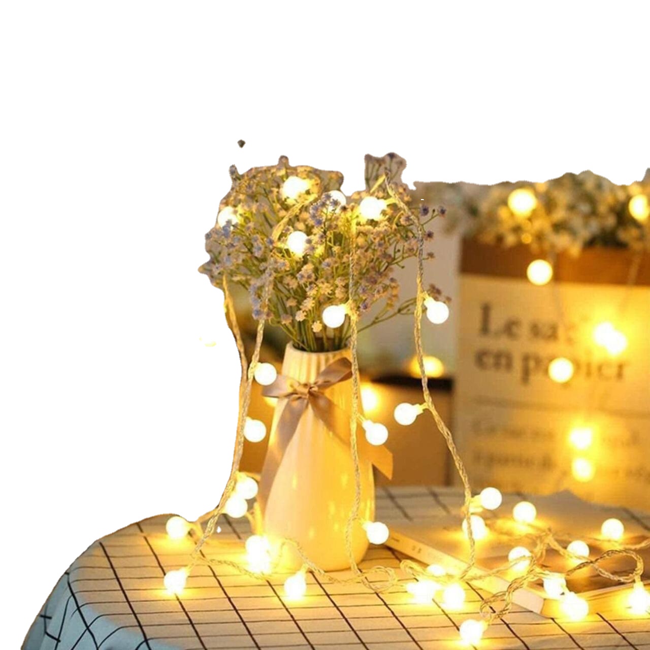 10M LED Globe Ball Atmosphere enhances decoration engineering  Indoor Outdoor Party Wedding String Fairy Light