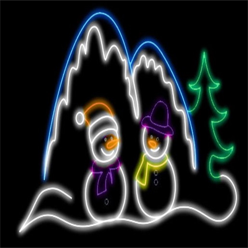 LED Santa Claus Christmas Decoration 2D Motif Light